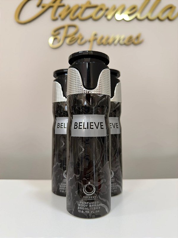 Believe Body Spray Àrabe Orygens - 200ml - Masculino