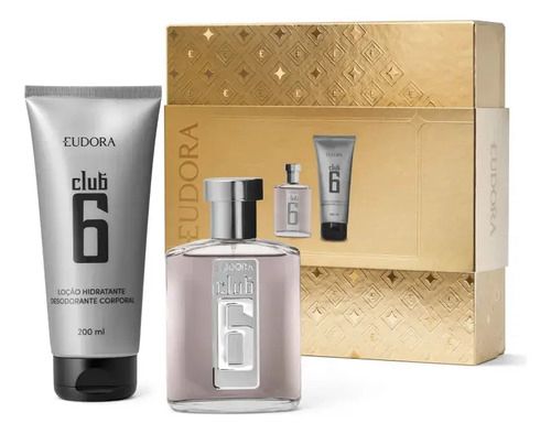 Kit Eudora Club 6 Colônia 95ml + Corporal 200ml