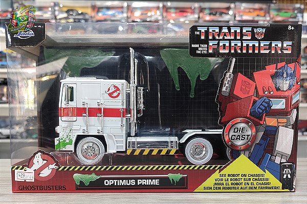 Miniatura Mash Up Optimus Prime - Caça-Fantasmas - Jada Toys - Escala 1/24