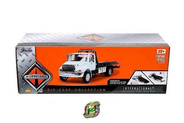 Miniatura Caminhão International Flatbed Guincho - Jada Toys - Escala 1/24