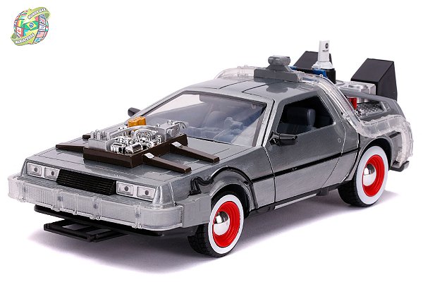 Miniatura De Volta para o Futuro 2 - com Luz - Jada Toys - Escala 1/24