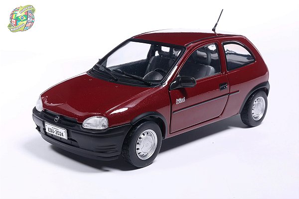 Miniatura Chevrolet Corsa 1994 - Vinho - Série California Classics - Sunny Side - Escala 1/24