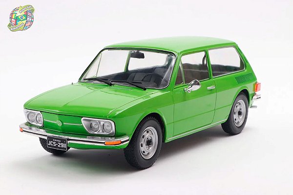 Miniatura Volkswagen Brasília 1976 - Verde - Série California Classics - Sunny Side - Escala 1/24