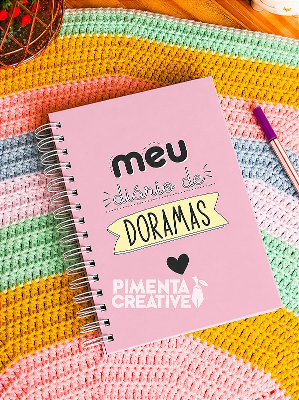 Caderno de Doramas Personalizado para Dorameiras | K-Drama Rosa