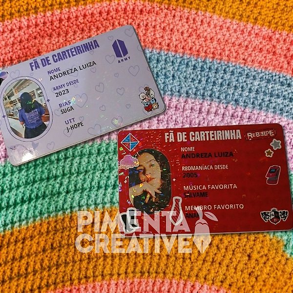 Carteirinha de Fã – PVC Premium