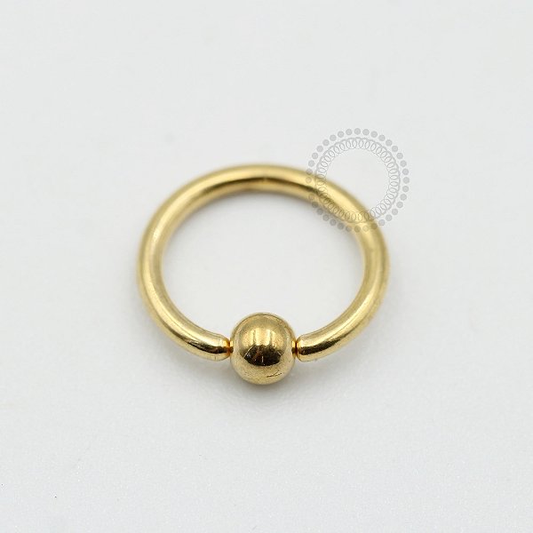 PVD12 Captive aço PVD Gold