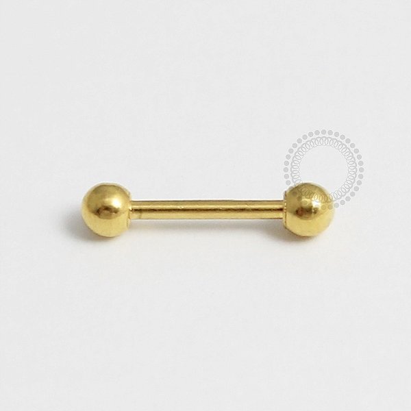 PVD13 Microbell Reto Aço PVD Gold