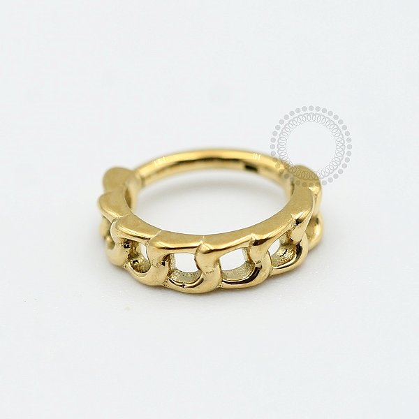 PVD40 Segmento Corrente Aço PVD Gold