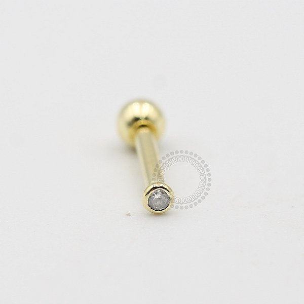 MB16 Microbell Reto Ponto de Luz Banho Ouro