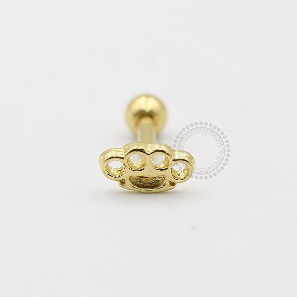 MB56 Microbell Soco Inglês Banho Ouro