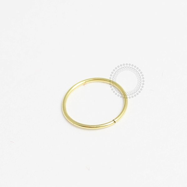 NR02 Argola Torção 0.6mm Banho Ouro