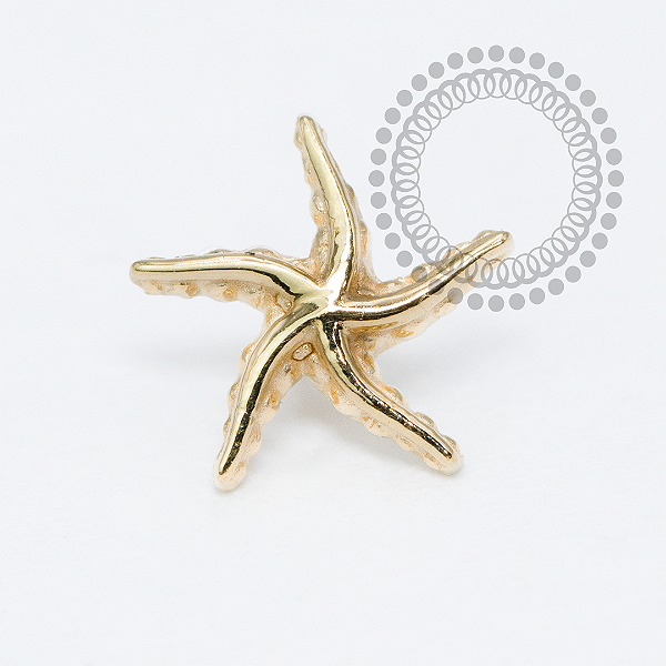 OR103 Topo Estrela Do Mar OURO 18K