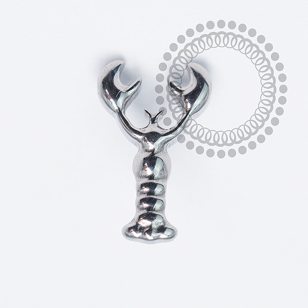 TN2050 Topo Lagosta Push Pin Titânio ASTM F136