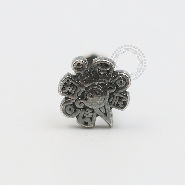 PR22 Labret Asteca Prata 925 Haste Titânio