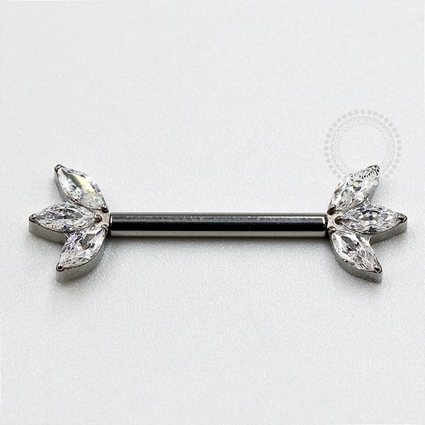 TN1125 Nipple 3 Navetes Push Pin Unilateral Titânio ASTM F136
