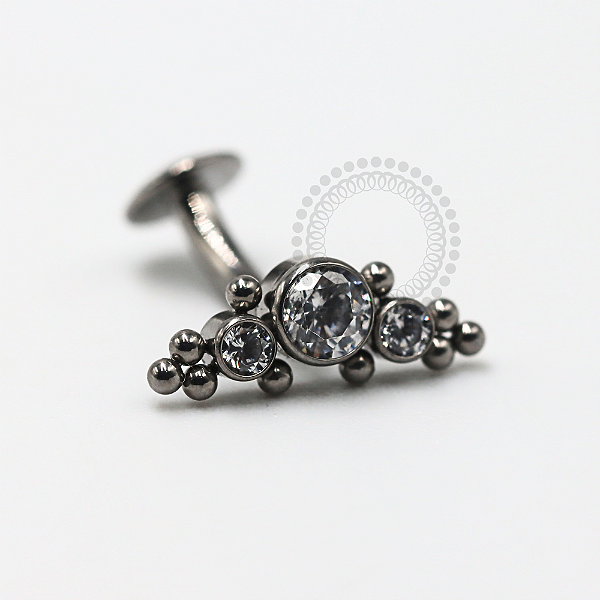 TN1151 Navel Floating Push Pin Cluster Titânio ASTM F136