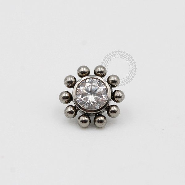 TN121 Topo Sol Zirconia com Esferas Titânio ASTM F-136