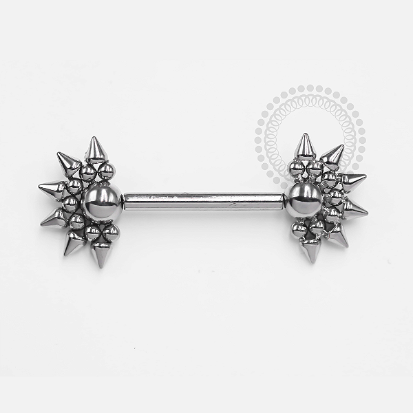 TN1318 Nipple Spikes e Esferas Push Pin Unilateral Titânio ASTM F136