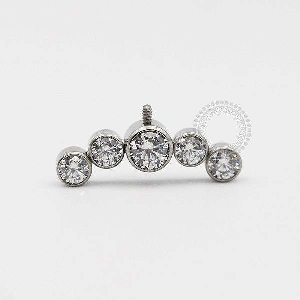 TN169 Topo Cluster Vertical Helix Titânio ASTM F-136