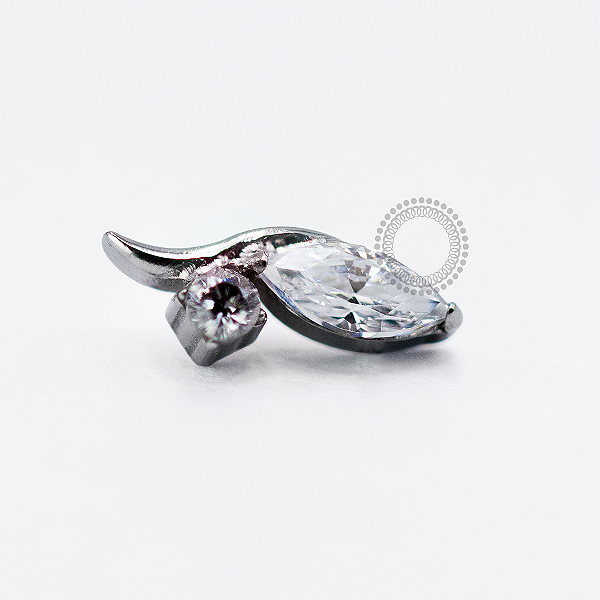 TN1718 Topo Tulipa Zirconia Modelo 2 Titânio ASTM F-136