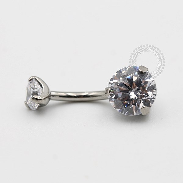 TN1863 Navel Zirconias Cravadas 0.9mm Titânio ASTM F136