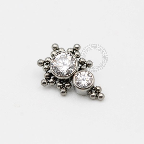 TN297 Topo 2 Zirconia e  Esferas Titânio ASTM F136