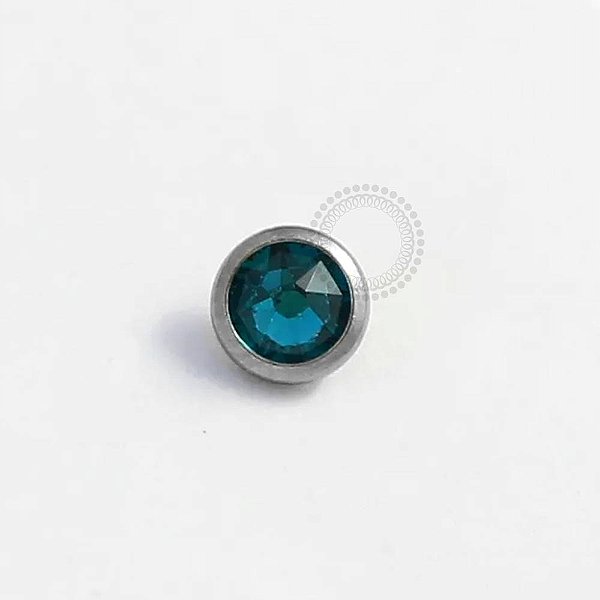 TN387 Topo Microdermal  1.6mm Verde Titânio ASTM F136