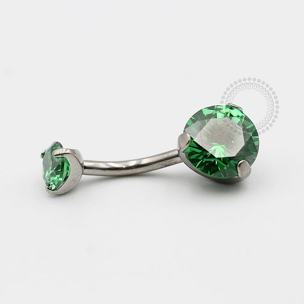 TN400 Navel Zirconia Cravada Verde Titânio ASTM F136
