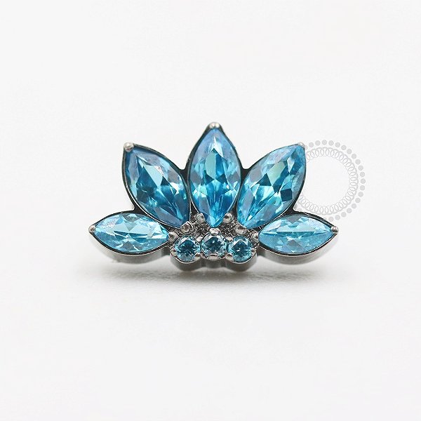 TN455 Topo Cluster Flor De Lotus Titânio ASTM F136