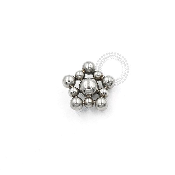 TN781 Topo Flor de Esferas Titânio ASTM F136