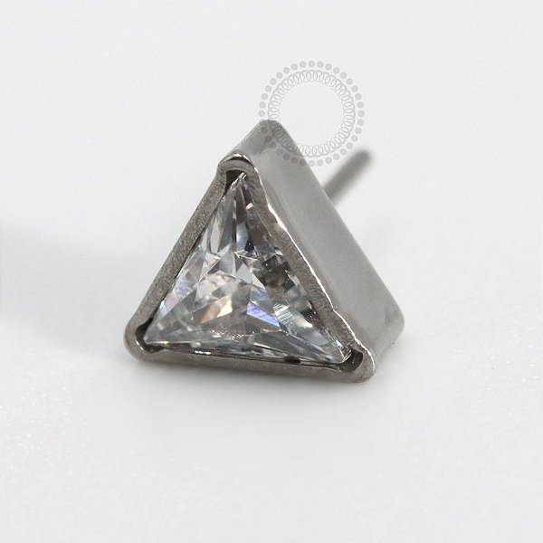 TN804 Topo Triângulo Zircônia Push Pin Titânio ASTM F136