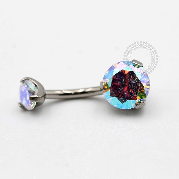TN87 Navel Zirconia Cravada  Boreal Titânio ASTM F136