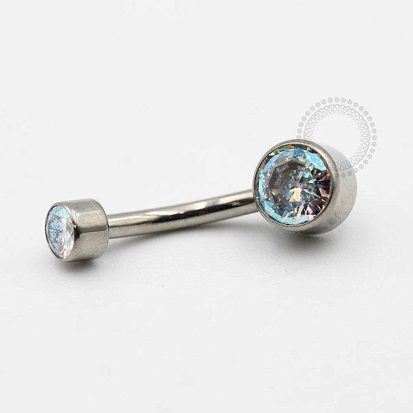 TN92 Navel Flat Zirconia Titânio ASTM F136
