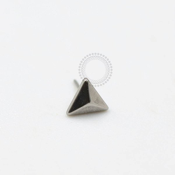 TN993 Topo Triângulo Liso Push Pin Titânio ASTM F136