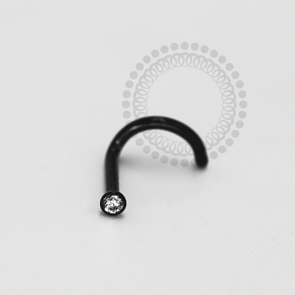 TN1193 Nostril Zirconia Titânio PVD Black