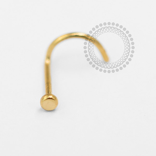 TN1598 Nostril Chapinha Titânio PVD Gold