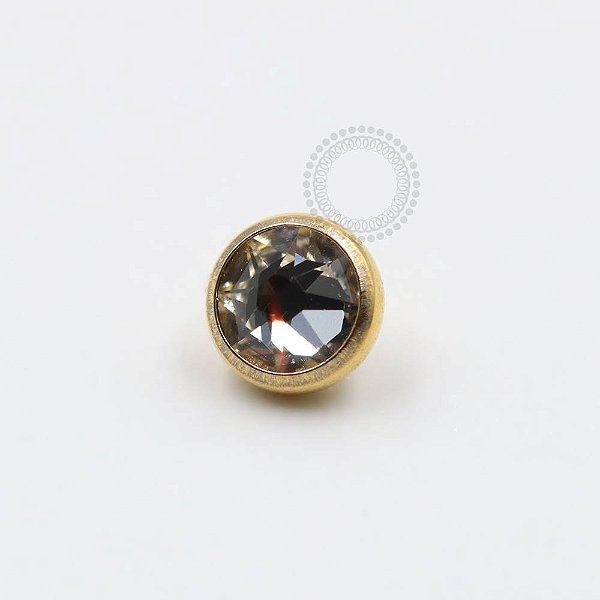 TN1623 Topo Pedra Cristal Titanio PVD Gold