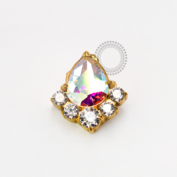 TN1674 Topo Aurora Boreal Titânio PVD Gold