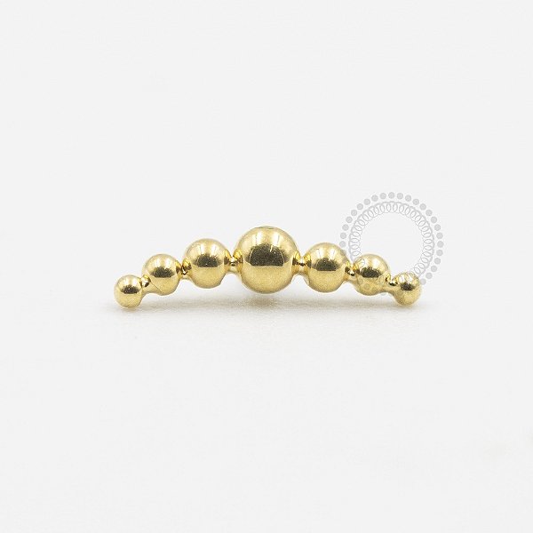 TN353 Topo Cluster 7 Esferas Titânio PVD Gold
