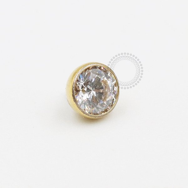 TN700 Topo Zirconia Flat Abaulado Titânio PVD Gold