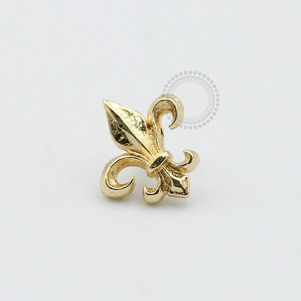 OR22 Topo Flor De Lis Ouro 18k