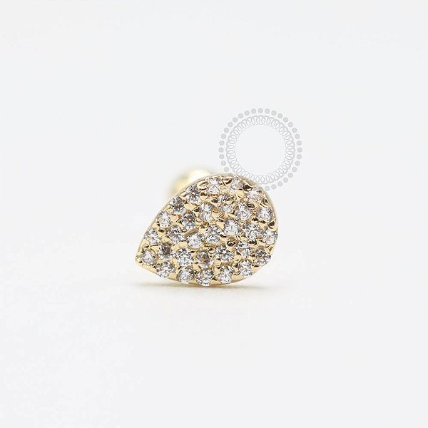 OR47 Microbell Gota Cravejada Ouro 18K