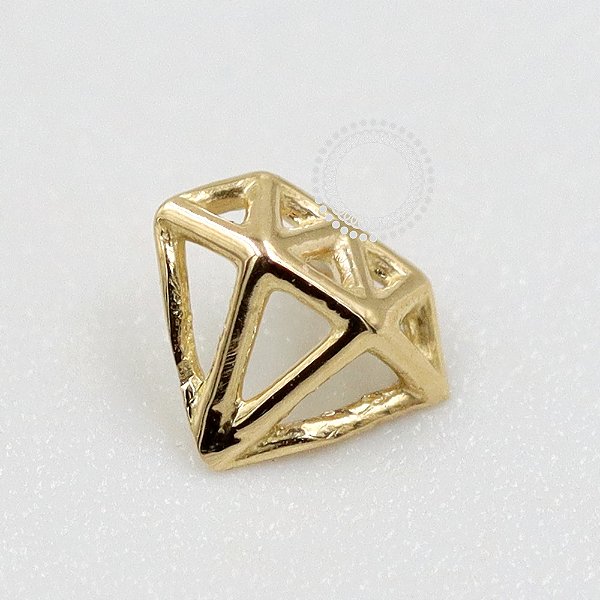 OR67 Topo Diamante Ouro 18K
