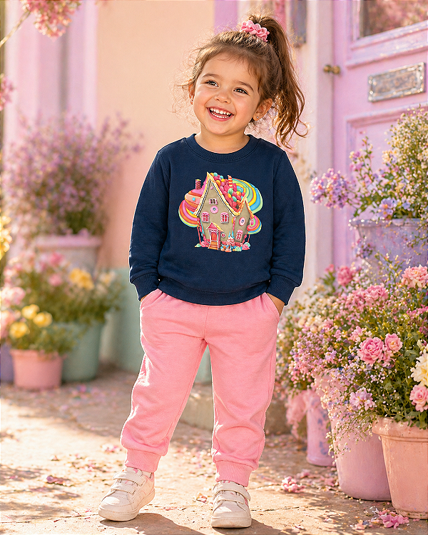 Conjunto Infantil Kyly Castelinho Moletom