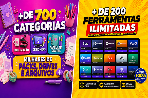 + De 200 Ferramentas Premium