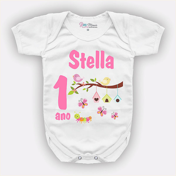 Body Bebê Personalizado Jardim Encantado