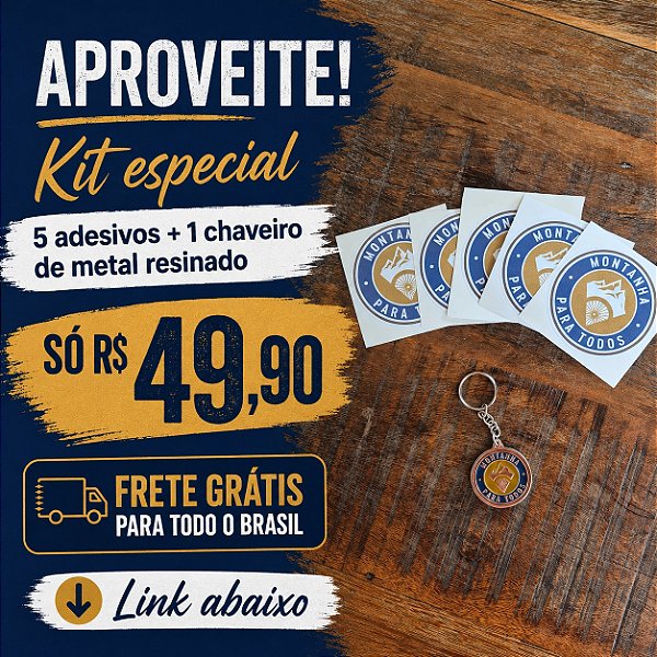 Kit com 5 adesivos + chaveiro (Frete grátis)