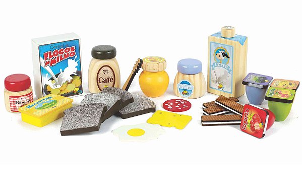 Comidinhas de brinquedo de madeira Clearance