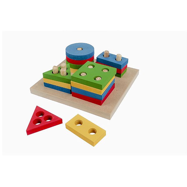 Brinquedo Pedagógico - Prancha De Seleção Colorida  Carlu idade 3