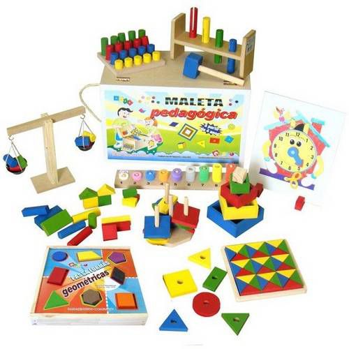 Brinquedo Educativo Maleta Pedagógica 10 Jogos Educativos - Carlu